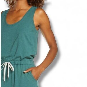 ZELLA Gwen Ponte Knit Tank Dress - Heathered Green Moss XXL